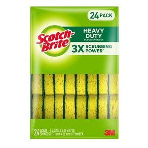 Scotch-Brite Heavy Duty Scrub Sponges, Individually <b>Wrapped</b> 24 ct - Product Image 6