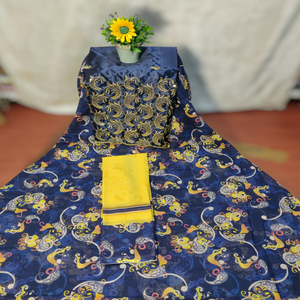 Tela de Voile de Algodón Ecológica con Estampado Digital Jacquard y Diseño Paisley para Vestidos de Fiesta para Niñas - Product Image 1