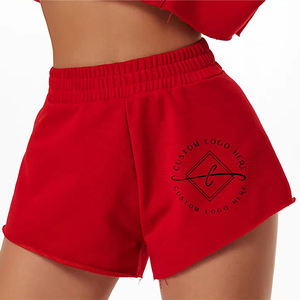 Vente en gros personnalisée Short oversize en éponge française 100% coton à motif Short de survêtement en mousse 3D à impression bouffante avec cordon de serrage - Product Image 2