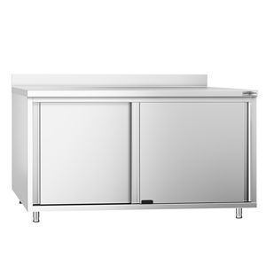 Armario de Acero Inoxidable PREMIUM - 1600x700mm - con Puertas Corredizas y Base Elevada - Product Image 3