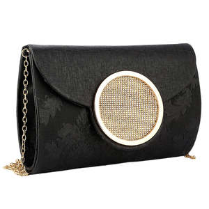 Bolso de mano elegante para mujer 6694 - Negro - Product Image 1