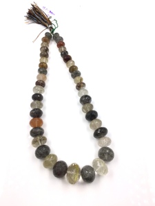 Perles de boule facettées en opale naturelle noire 11-19 mm pour la fabrication de bijoux fins, collier en pierres précieuses - Product Image 5