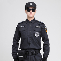 Camisa personalizada en nuevo estilo con bordado y características de alta visibilidad, uniforme de guardia de seguridad para hombres
