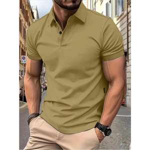 Polo d'affaires de loisirs personnalisé Logo Summer Short Sleeve T-Shirt Design personnalisé Golf Occasions Tissu - Product Image 5