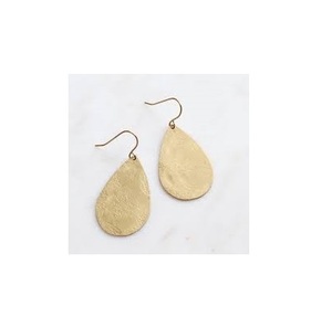 Vente personnalisée boucle d'oreille en laiton pour filles boucle d'oreille de mariage meilleur prix Look moderne produit fait à la main boucle d'oreille en laiton dernière pièce - Product Image 2