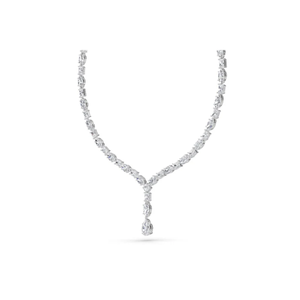 เทรนด์ล่าสุดในเครื่องประดับผู้หญิงสร้อยคอเทนนิสแบบผสมเพชรสำหรับปลูกในห้องทดลองเหมาะสำหรับการตกแต่งแฟชั่นชั้นสูง - Product Image 2