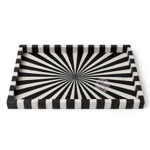 Bandeja de servir con incrustaciones de hueso, la mejor bandeja de servir india de Barkah Star, plato para servir. - Product Image 1