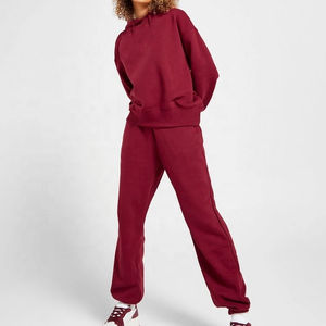 Conjunto de Sudadera con Capucha y Pantalones Deportivos Extra Grandes con Estampado Personalizado, Conjunto de Dos Piezas para Mujer 2025, Servicio OEM - Product Image 1