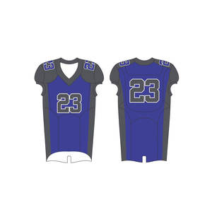 Conjuntos de camisetas de fútbol americano de sarga de aparejos hechos a medida, uniforme de fútbol americano de la mejor calidad al por mayor - Product Image 5