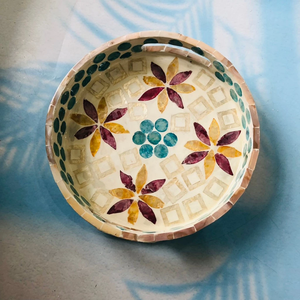 ถาดเปลือกหอยมุกหลากสีขัดเงาทำมือระดับพรีเมียม เป็นมิตรกับสิ่งแวดล้อม ปลอดภัยสำหรับเครื่องล้างจาน เหมาะสำหรับการรับประทานอาหารสุดหรู ของขวัญ และโรงแรม - Product Image 6