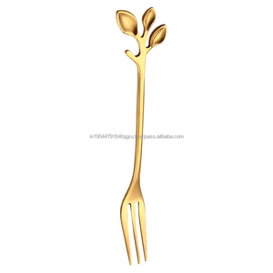 Elegant 304 Leaf Shaped Tea Coffee Fruit Spoons and <b>Forks</b> in Best Price - Product Image 6