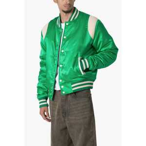 Veste universitaire classique en satin de haute qualité, matelassée, design personnalisé, pour une variété d'événements sportifs et décontractés, en plein air et en intérieur, tendance. - Product Image 3