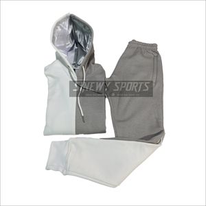 Sudaderas con capucha de satén con logotipo personalizado para hombre, jersey de mezcla de algodón, sudaderas con Capucha con forro de satén de dos piedras divididas gruesas de Sinewy - Product Image 4