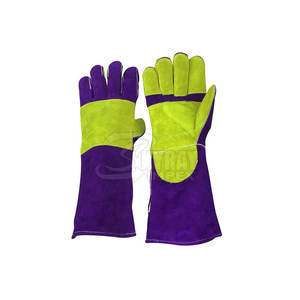 Venta caliente personalizado nuevo estilo de guantes de soldadura de cuero con transpirable Protector de Seguridad servicios OEM para logotipo uso al aire libre - Product Image 2