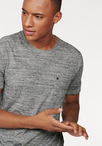 OEM personnalisé 200 GSM texturé coton hommes été à manches courtes travail T-Shirt couleur unie demi-manches cou 100% coton ample - Product Image 5