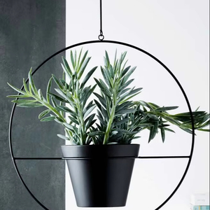 Maceta de metal moderna fuerte y duradera para espacios interiores y exteriores que muestran plantas, hierbas, flores para jardín - Product Image 1