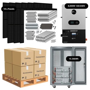Système solaire domestique complet 7,3 kW EG4 FlexBOSS21 MPPT 20,48 kWh 28,6 kWh Batterie au lithium 18 panneaux solaires 410 W - Product Image 6