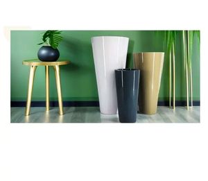 MORAT Ecológico Personalizado FRP Brillante Maceta para Interior Exterior Hogar Jardín Oficina Decoración y Paisajismo Uso - Product Image 1