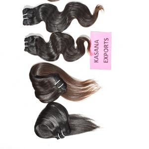 Extensiones de Cabello Humano Virgen Remy Indio 100% Natural, Ondulado Profundo, Color Negro, Sin Procesamiento, para Mujeres Negras, Venta al Por Mayor - Product Image 1