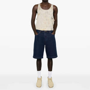 Nouveauté, shorts en jean pour hommes OEM, été, avec un design unique délavé, style streetwear, pantalon de haute qualité, jean court pour hommes - Product Image 2