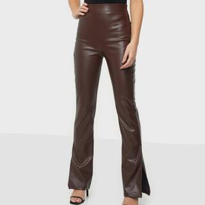 Meilleure vente pantalons en cuir pour femmes fabriqués coupe ajustée pantalons en cuir pour femmes de haute qualité prix de gros OEM - Product Image 3
