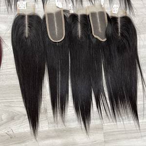 Extensiones de Cabello Humano Virgen de Primera Calidad, Precio Mayorista, Cierre Frontal de Encaje Liso 2x4 2x6, Cierre de Encaje Económico, Cabello Humano para Peluca - Product Image 5