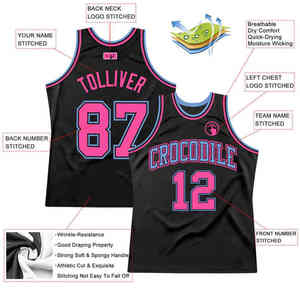 Maillots de basket-ball réversibles par sublimation broderie sur mesure maille de sublimation vierge drôle rétro noir 6Xl maillot de basket-ball - Product Image 2
