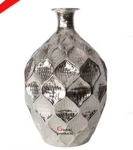 simple look <b>golden</b> finished metal stainless steel flower vase for hotel restaurant and <b>bar</b> - Product Image 3