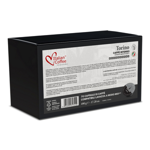 70 Cápsulas de Café Italiano Torino Caff Intenso compatibles con Lavazza A Modo Mio* - Product Image 1