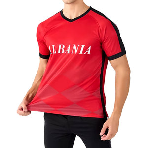 Camiseta de Fútbol de Manga Corta Ligera 100% Poliéster, Secado Rápido, Transpirable, Diseño Personalizado, Uniforme de Fútbol, Venta al Por Mayor, Último Modelo - Product Image 3