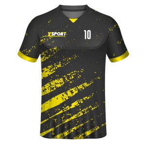 Maillot de football en polyester de haute qualité pour les fans Vente en gros Vêtements de sport imprimés confortables légers à séchage rapide pour l'entraînement - Product Image 3