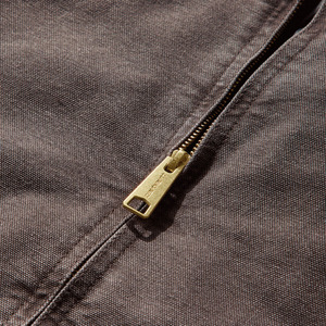 Legendary Whitetails Men's Denim <b>Jacket</b> Waxed Cotton Water Resistant Reversible <b>Mandarin</b> <b>Collar</b> Horn Button Closure Embroidery - Product Image 4