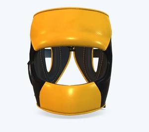 Protector de cabeza de cuero Premium con marco de hierro para boxeo, MMA y Maui Thai, protector de cabeza de boxeo de entrenamiento de diseño personalizado profesional - Product Image 1