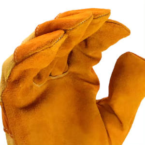 Vache fendue robuste jardin résistant aux coupures sécurité protection chauffée travail main cuir Construction gants - Product Image 5