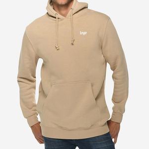 Sweat à capuche d'hiver pour homme de haute qualité, léger, à manches longues, avec motif uni, poches latérales, fabrication sur mesure - Product Image 1