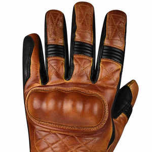 Guantes de moto de dedo completo hechos de cuero genuino para bicicleta, ropa de carreras, nuevos guantes de moto de tendencia superior con logotipo personalizado - Product Image 5