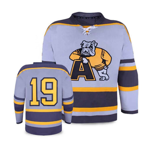 Camiseta de Hockey sobre hielo para hombre, impresión por sublimación, 100% poliéster, personalizada, OEM, personalizada - Product Image 4