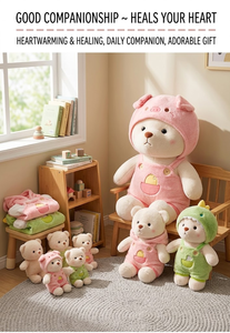 Aika OEM Orsacchiotto di Peluche Personalizzato con Felpa Rimovibile, Imbottitura in Cotone PP ad Alta Resilienza, Produzione di Fabbrica - Product Image 3