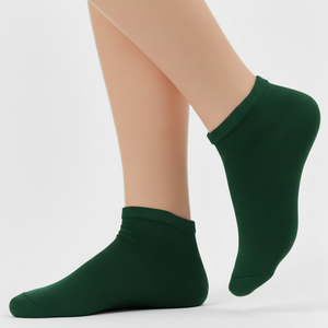 Chaussettes de compression unisexes personnalisées rayées de couleur automne pour cheville Chaussettes habillées en coton tricoté, respirantes et antidérapantes Marque unique - Product Image 6