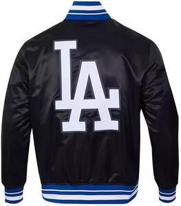 Wholesale Embroidered Satin <b>Jackets</b> High-Quality <b>Men</b> Fashion Outerwear Customizable Designs Bulk Order Available - Product Image 2