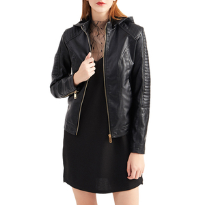 Chaquetas de Cuero para Mujer, Nueva Colección, Chaquetas de Piel de Oveja Auténtica, Chaqueta Corta, Abrigo Sólido y Transpirable - Product Image 5