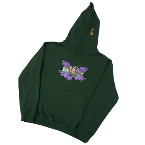 Sweat-shirt à capuche surdimensionné respirant en coton 100% personnalisé pour hommes, streetwear, hiver, poids lourd, broderie tendance - Product Image 1