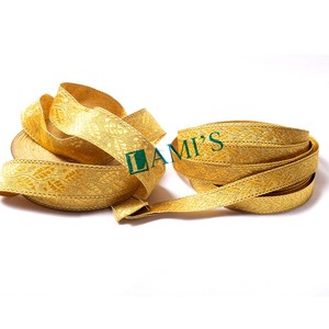Cinta de encaje trenzada dorada OEM para vestimenta, ribete de encaje trenzado dorado para vestimenta - Product Image 6