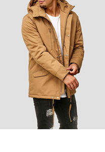 Veste d'hiver, doudoune avec col en fourrure, doudoune matelassée pour homme, vente en gros - Product Image 4