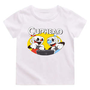T-shirt de jeu Cuphead pour enfants, matière jersey 100% coton - Product Image 4