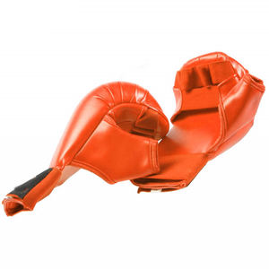 In One Solid Color Good Selling Make Your Own Highest Product PU Leather OEM Service <b>Karate</b> Boxing <b>Gloves</b> BY AMAZING INDUSTRIES - Product Image 6