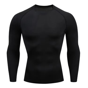 Rashguard d'entraînement pour homme respirant, à séchage rapide, personnalisé, de haute qualité, ajusté, 100 % polyester, manches longues, OEM/ODM - Product Image 5