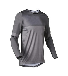 Vente en gros Logo personnalisé 100% polyester à séchage rapide à manches longues hors route Dirt Bike Motocross Racing Shirt Motorcycle Jersey Quick Dry - Product Image 3