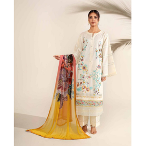 ชุดเดรสสไตล์บูติกสำหรับผู้หญิงจากดีไซเนอร์ชาวปากีสถาน ชุดปัญจาบแบบชัลวาร์ คามีซ พร้อมผ้าคลุมไหล่ ชุดสูทผู้หญิง ระบายอากาศได้ดี เสื้อผ้าสำหรับเด็กผู้หญิง - Product Image 4