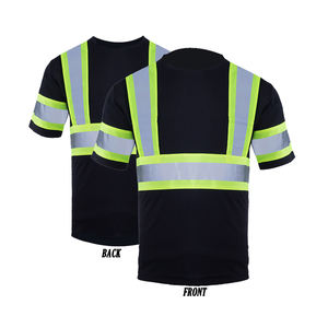 Camiseta de Trabajo de Seguridad Reflectante de Alta Visibilidad para Hombre, Tipo R Personalizada, Transpirable, de Poliéster Térmico, Impermeable, con Logotipo - Product Image 3